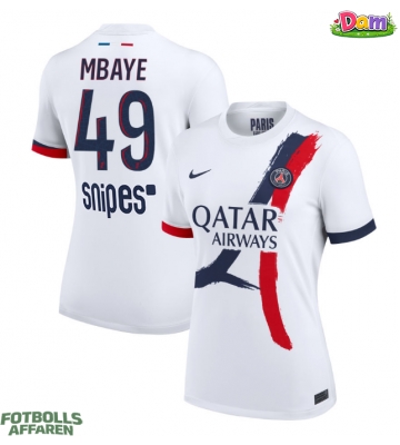 Paris Saint-Germain Ibrahim Mbaye #49 Bortatröja Kvinnor 2025-26 Kortärmad